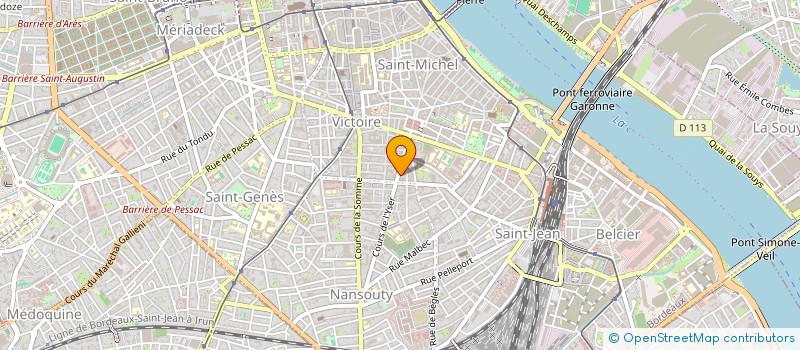 localisation de l'entreprise M TRANS à BORDEAUX