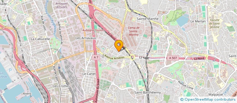 localisation de l'entreprise M. TRANSPORT à MARSEILLE