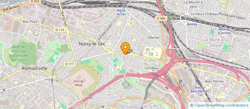 localisation de l'entreprise M TRANSPORT à NOISY-LE-SEC