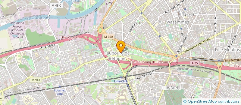 localisation de l'entreprise M&TRANSPORT à LILLE