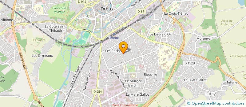 localisation de l'entreprise M TRANSPORT à DREUX