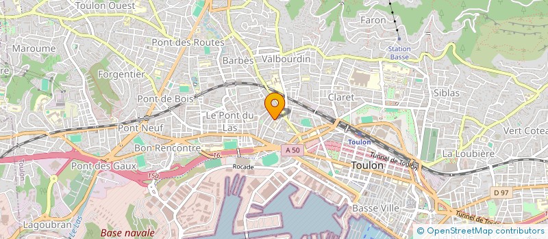 localisation de l'entreprise M TRAVAUX  TOULON