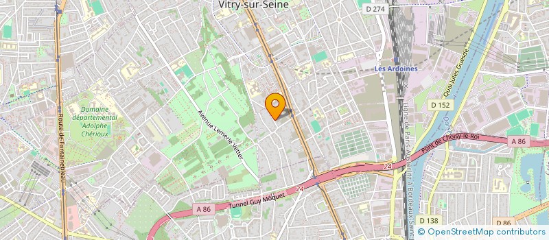 localisation de l'entreprise M.U.C.I à VITRY-SUR-SEINE