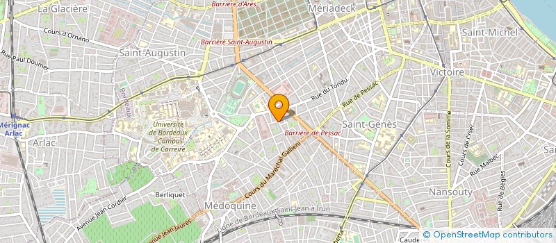 localisation de l'entreprise M.U.F à BORDEAUX