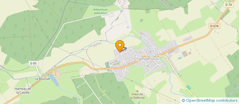 localisation de l'entreprise M.U.P.  CHAMPENOUX