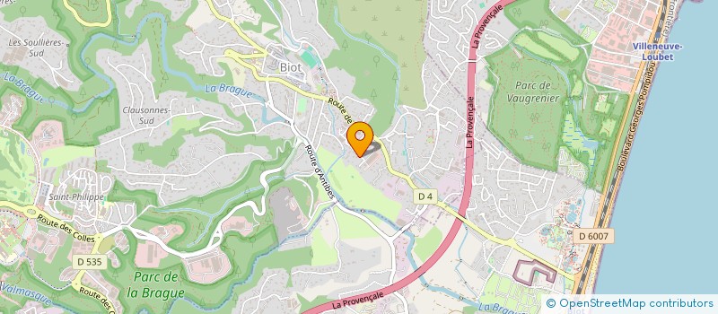 localisation de l'entreprise M.V.07  BIOT