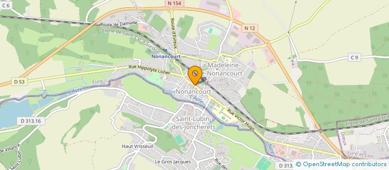 localisation de l'entreprise M.V.  NONANCOURT