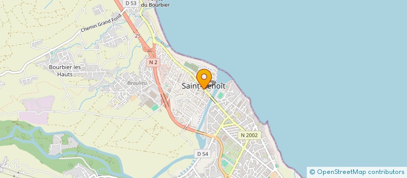 localisation de l'entreprise M &V  SAINT-BENOIT