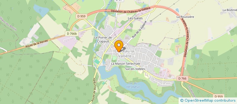 localisation de l'entreprise M.V.  CHATEAU-LA-VALLIERE