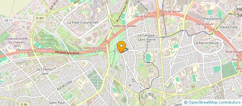localisation de l'entreprise M&V à CAEN