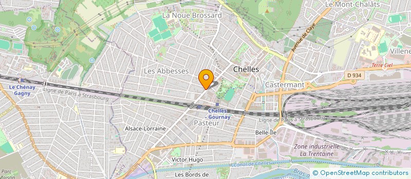 localisation de l'entreprise M V A  CHELLES