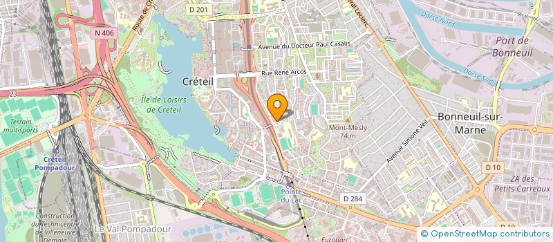 localisation de l'entreprise M&V CONSTRUCT  CRETEIL