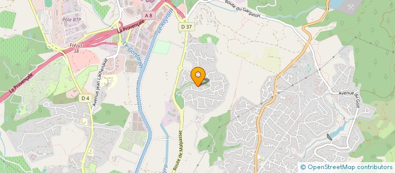 localisation de l'entreprise M.V. CONSTRUCTION à FREJUS