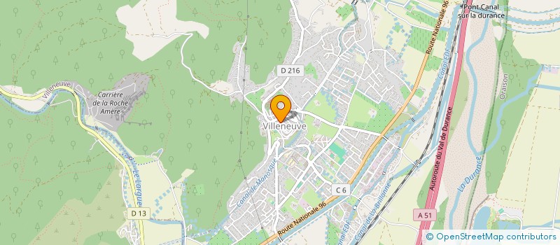 localisation de l'entreprise M.V.D.  VILLENEUVE