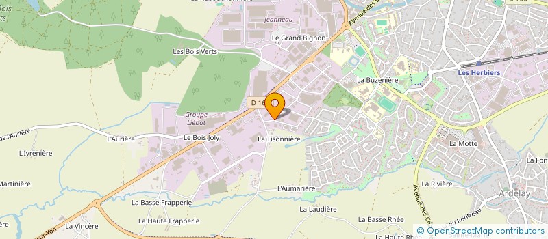 localisation de l'entreprise M.V.D.J. à LES HERBIERS