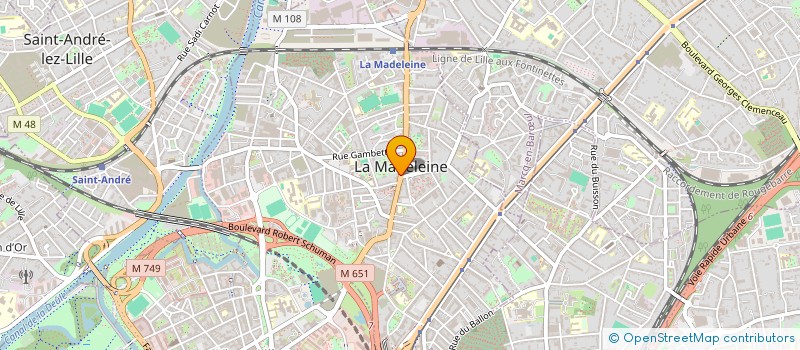 localisation de l'entreprise M V D S à LA MADELEINE