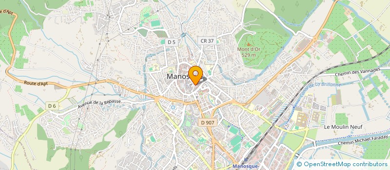 localisation de l'entreprise M.V.DEUX à MANOSQUE