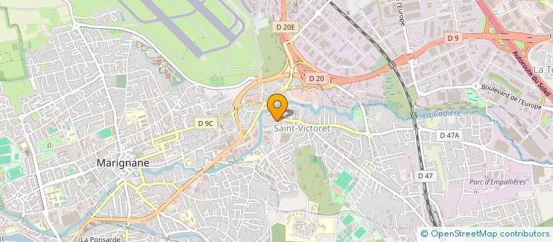 localisation de l'entreprise M.V DISTRIBUTION  SAINT-VICTORET