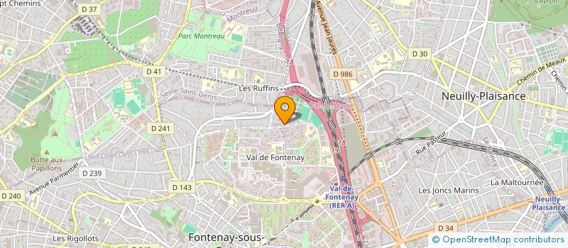 localisation de l'entreprise M.V.E à FONTENAY-SOUS-BOIS