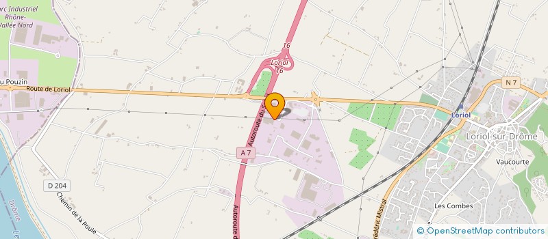 localisation de l'entreprise M.V. FINANCES à LORIOL-SUR-DROME