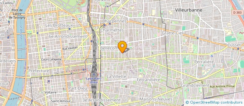 localisation de l'entreprise M.V.H ONE  LYON