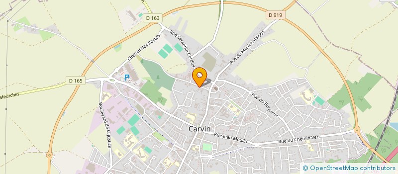 localisation de l'entreprise M V I à CARVIN