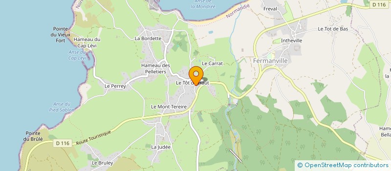 localisation de l'entreprise M.V.I.  FERMANVILLE