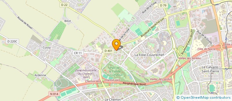 localisation de l'entreprise M.V.I.S. EURL à CAEN