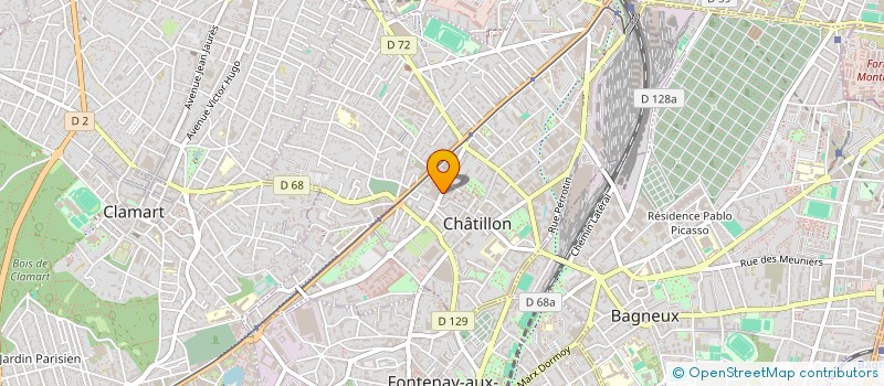 localisation de l'entreprise M.V. IMMO à CHATILLON