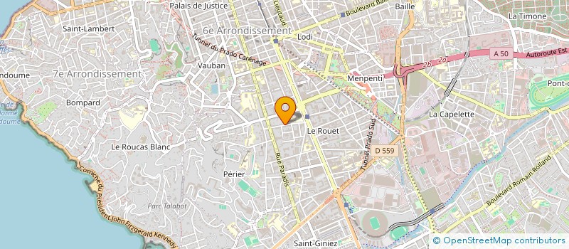 localisation de l'entreprise M V INFORMATIQUE ET CONSEIL à MARSEILLE