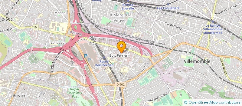 localisation de l'entreprise M V L D à ROSNY-SOUS-BOIS