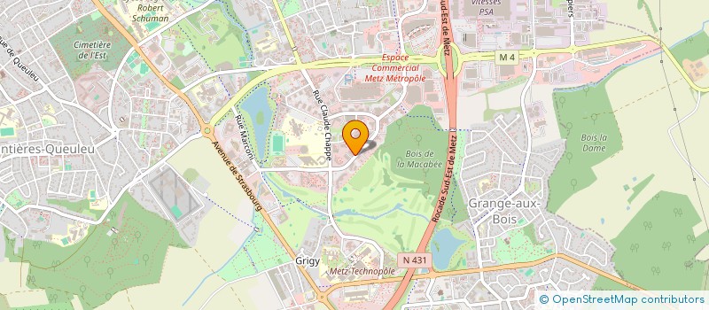 localisation de l'entreprise M.V.M  METZ