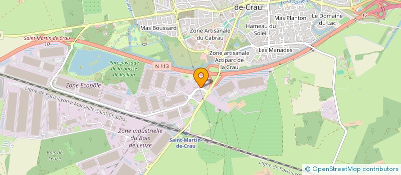 localisation de l'entreprise M.V.M  SAINT-MARTIN-DE-CRAU