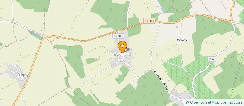 localisation de l'entreprise M.V.M.  BOUILLY