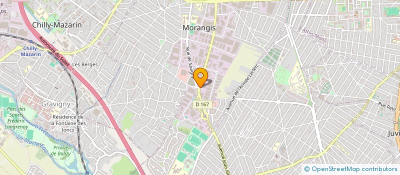 localisation de l'entreprise M V METAL à MORANGIS