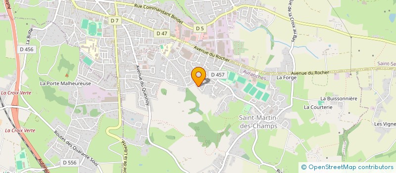 localisation de l'entreprise M.V. MEUBLE  AVRANCHES