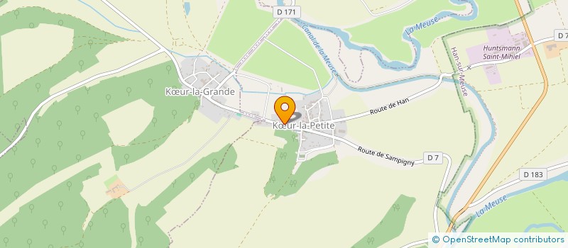localisation de l'entreprise M.V.N à HAN-SUR-MEUSE