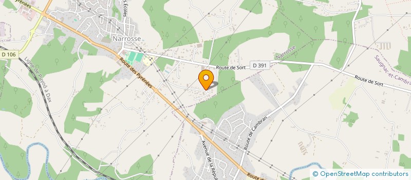 localisation de l'entreprise M.V.N.N.  NARROSSE