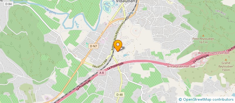 localisation de l'entreprise M.V NETTOYAGE  VIDAUBAN