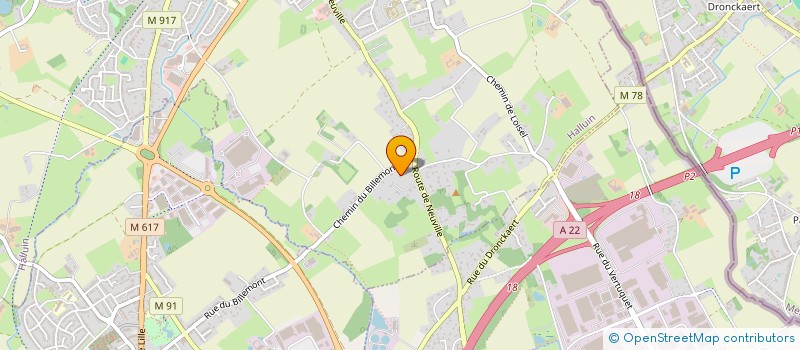 localisation de l'entreprise M.V.O  HALLUIN