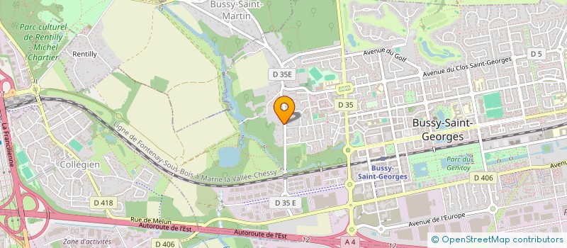 localisation de l'entreprise M.V.O. BATIMENT  BUSSY-SAINT-GEORGES