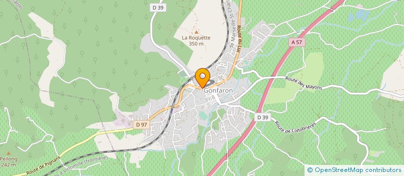 localisation de l'entreprise M V P  GONFARON