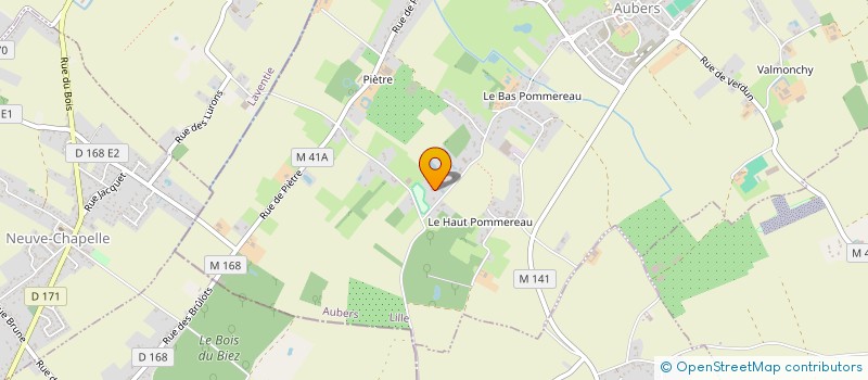 localisation de l'entreprise M.V PATRIMOINE à AUBERS