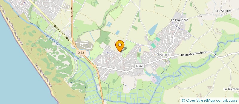 localisation de l'entreprise M.V.R TRAITEUR  GIVRAND
