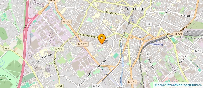 localisation de l'entreprise M.V RENOV à MARCQ-EN-BARŒUL