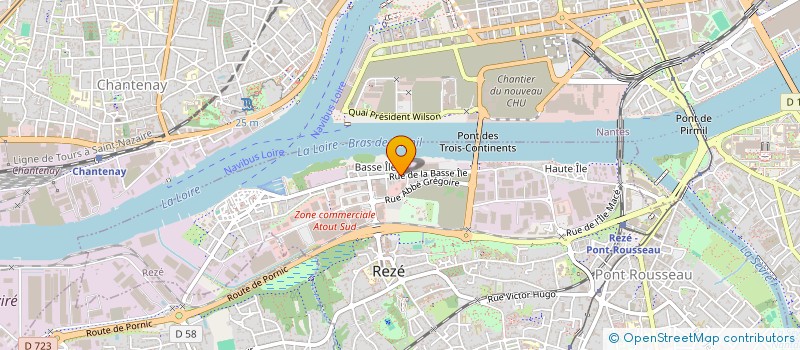 localisation de l'entreprise M.V.S à REZE