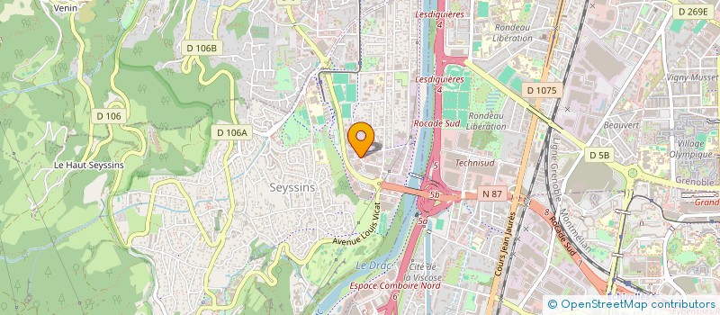 localisation de l'entreprise M V S à SEYSSINS