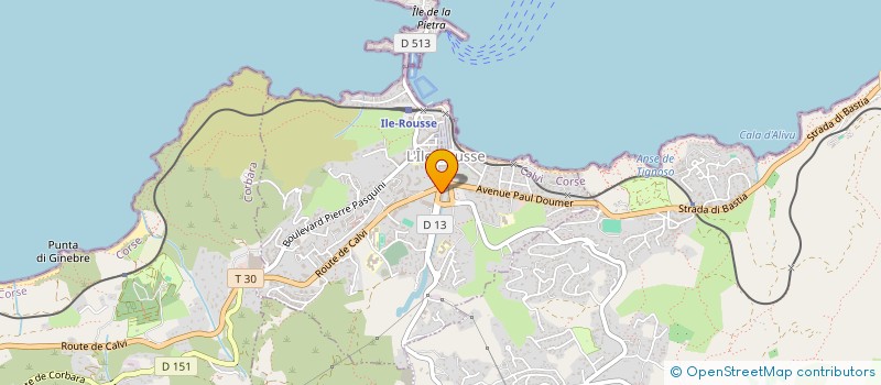 localisation de l'entreprise M V SCI à L'ILE ROUSSE