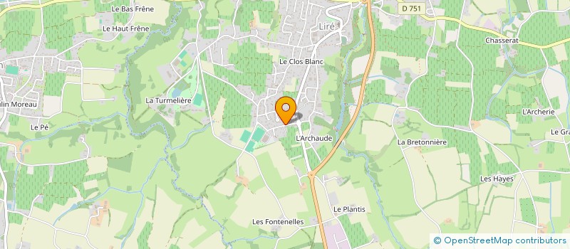 localisation de l'entreprise M & V SERRURERIE METALLERIE à MONTREVAULT-SUR-EVRE
