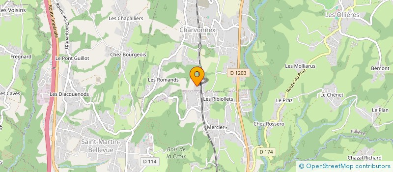 localisation de l'entreprise M-VETRAZ  CHARVONNEX